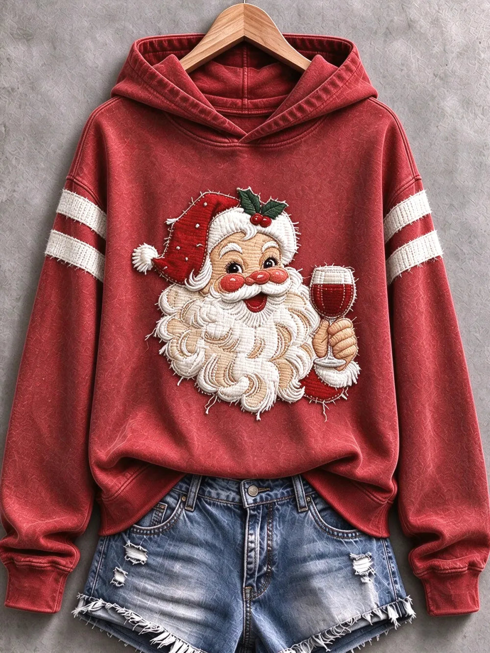 Women's Santa Claus Hooded Sweatshirt