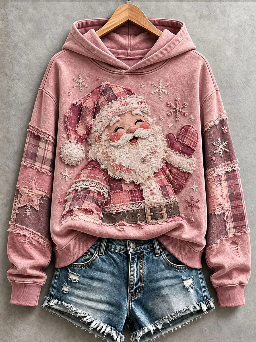 Women'S Christmas Art Printed Hoodie