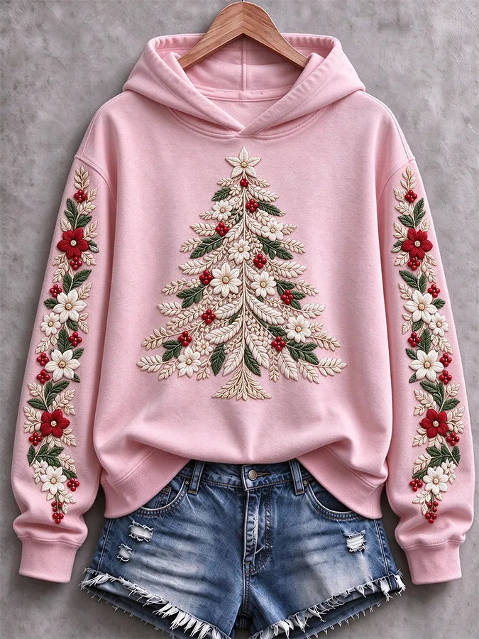 Women'S Christmas Printed Casual Hoodie