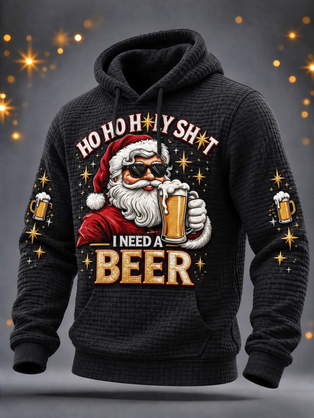 Men'S Christmas Print Casual Hoodie