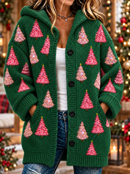 Women'S Christmas Print Casual Cardigan