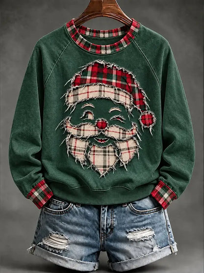 ✨Early Bird Christmas | Buy 3, Get 20% Off the Lowest-Priced Item✨Women'S Christmas Santa Claus Printed Sweatshirt