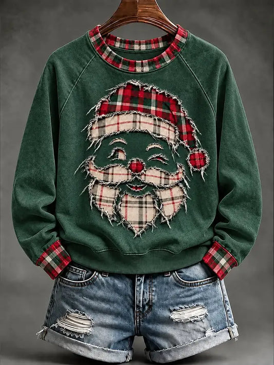 ✨Early Bird Christmas | Buy 3, Get 20% Off the Lowest-Priced Item✨Women'S Christmas Santa Claus Printed Sweatshirt