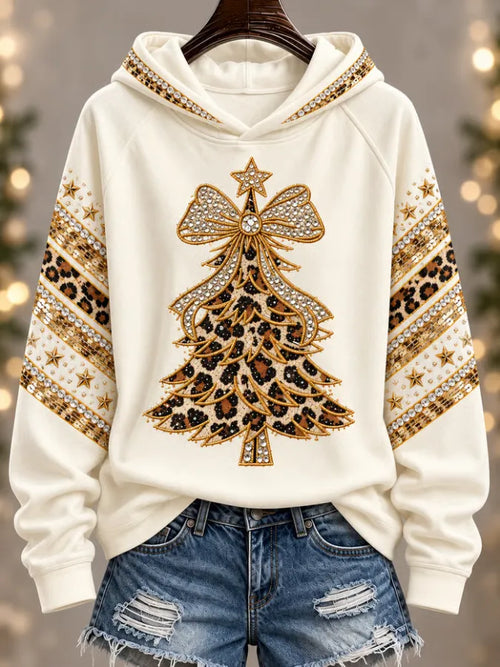 Women'S Cozy Christmas Raglan-Sleeve Hoodie