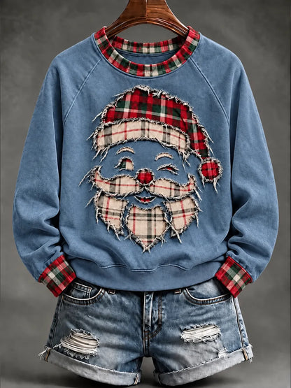 ✨Early Bird Christmas | Buy 3, Get 20% Off the Lowest-Priced Item✨Women'S Christmas Santa Claus Printed Sweatshirt