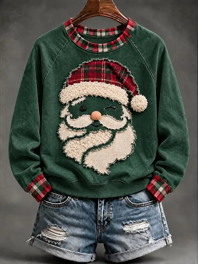 Women'S Christmas Santa Claus Printed Sweatshirt