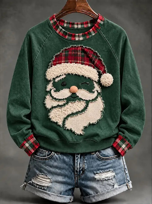 Women'S Christmas Santa Claus Printed Sweatshirt