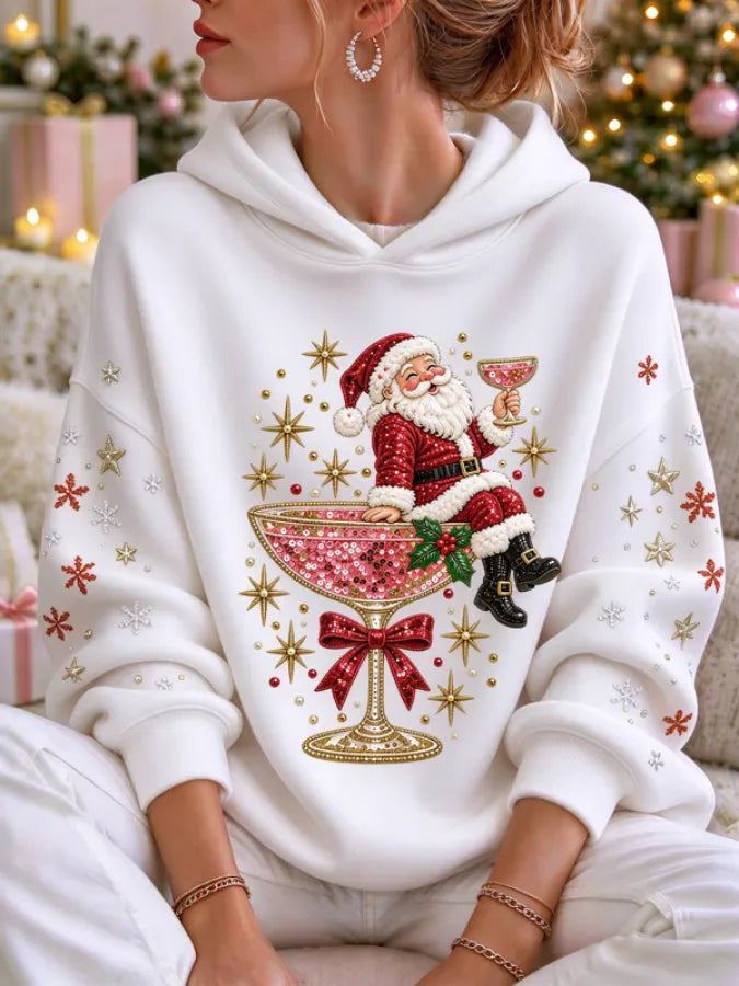 Women'S Christmas-Print Casual Sweatshirt