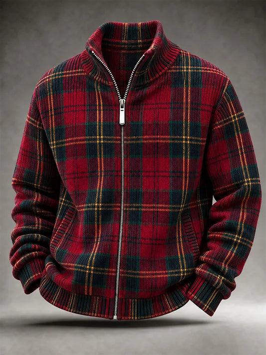 Men'S Casual Christmas Zipper Jacket