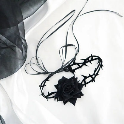 Vintage Rose & Thorns Gothic Choker