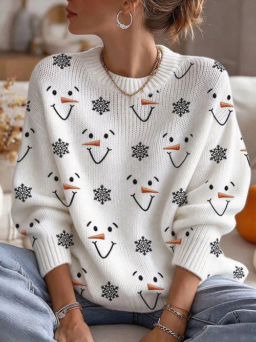Ladies' Christmas Tree Pattern Sweater
