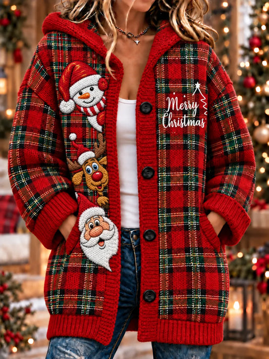Women'S Christmas Print Casual Cardigan