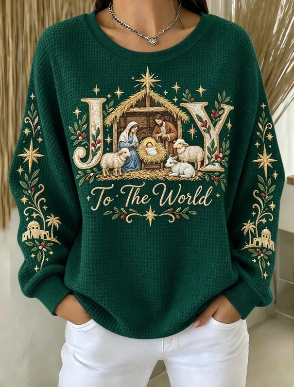 Women's Retro Christmas Print Hoodie