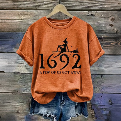 1962 A Few Of Us Got Away Halloween Printed Casual T-shirt