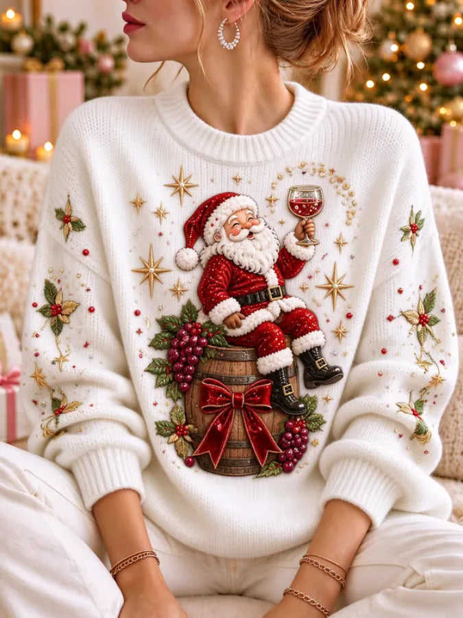 Women'S Christmas Print Casual Sweatshirt