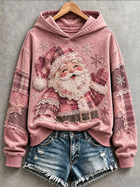 Women'S Christmas Art Printed Hoodie