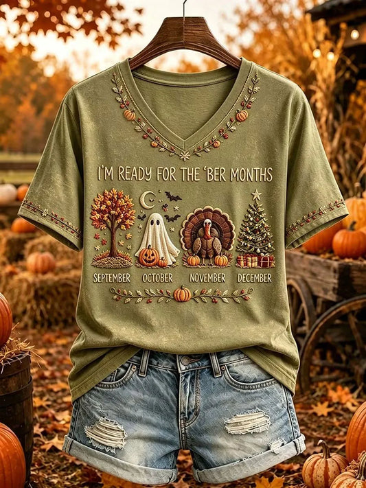 Women'S Ghost Autumn T-Shirt