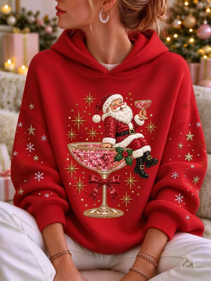 Women'S Christmas-Print Casual Sweatshirt