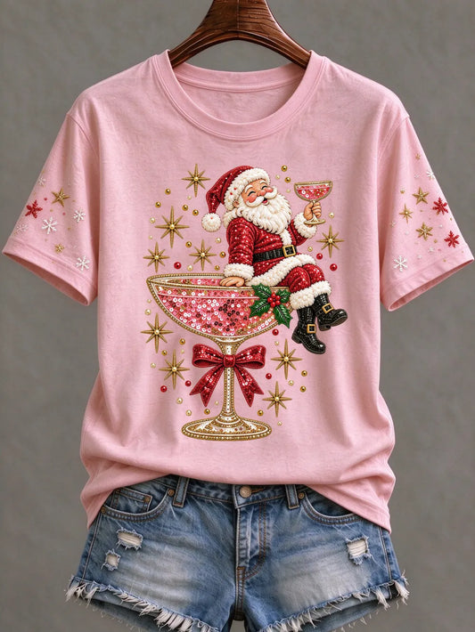 Women'S Christmas Print T-Shirt