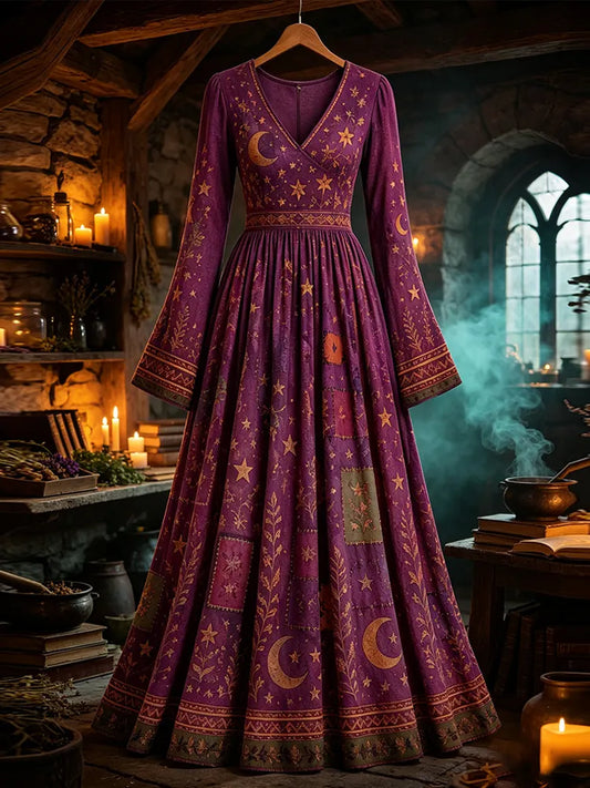 Women's Halloween Bat Art Print Slim A-line Dress