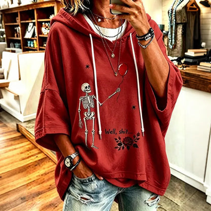 Women's Halloween Well, Shit... Print  Hoodie