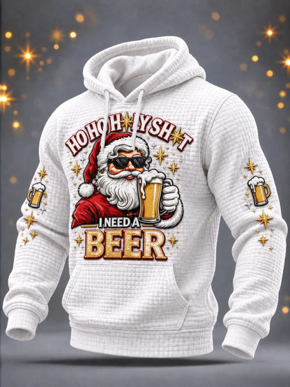 Men'S Christmas Print Casual Hoodie