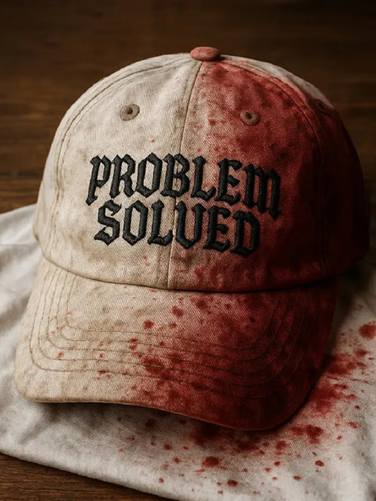 Unisex Bloody Problem Solved Halloween Hat