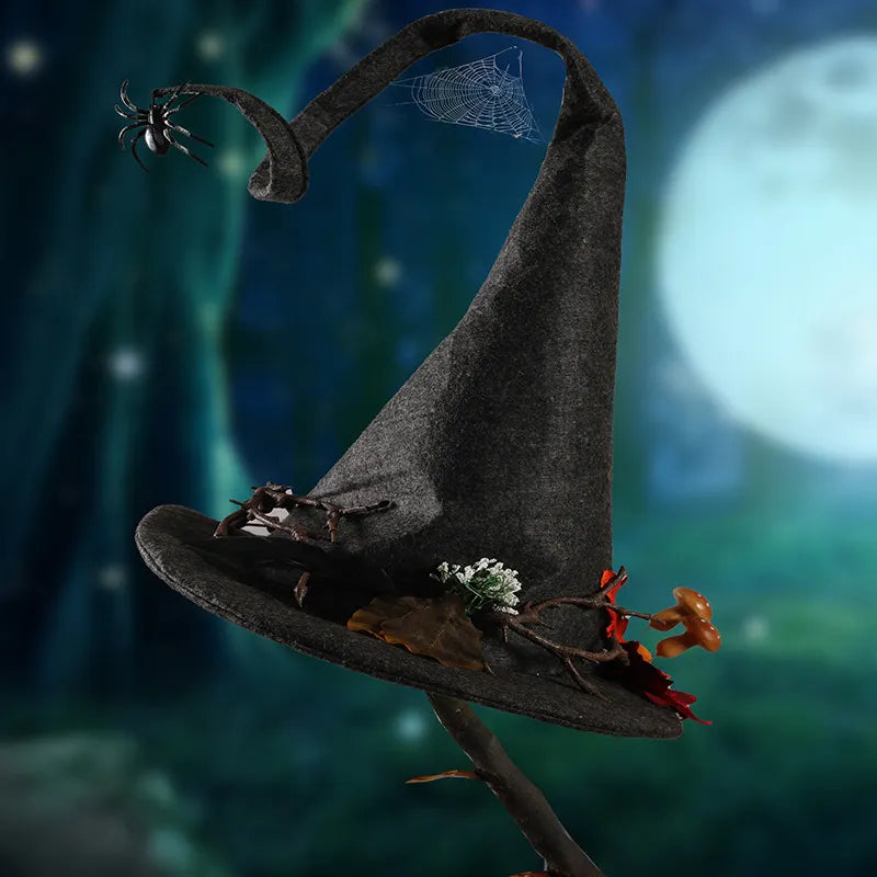 Halloween Witch Spider Web Hat