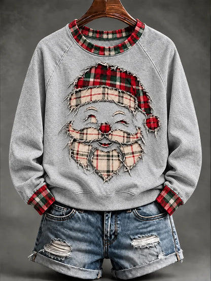 ✨Early Bird Christmas | Buy 3, Get 20% Off the Lowest-Priced Item✨Women'S Christmas Santa Claus Printed Sweatshirt