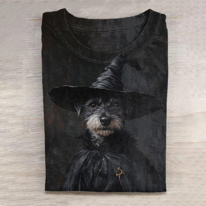 Women's Retro Halloween Dos Art Pattern Casual T-shirt