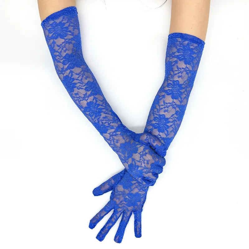 Women's Halloween Witch Cos Lace Gloves
