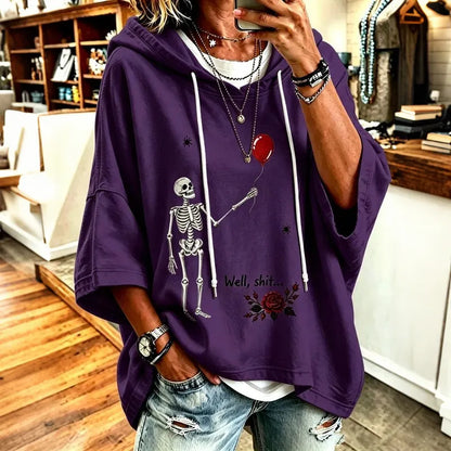 Women's Halloween Well, Shit... Print  Hoodie