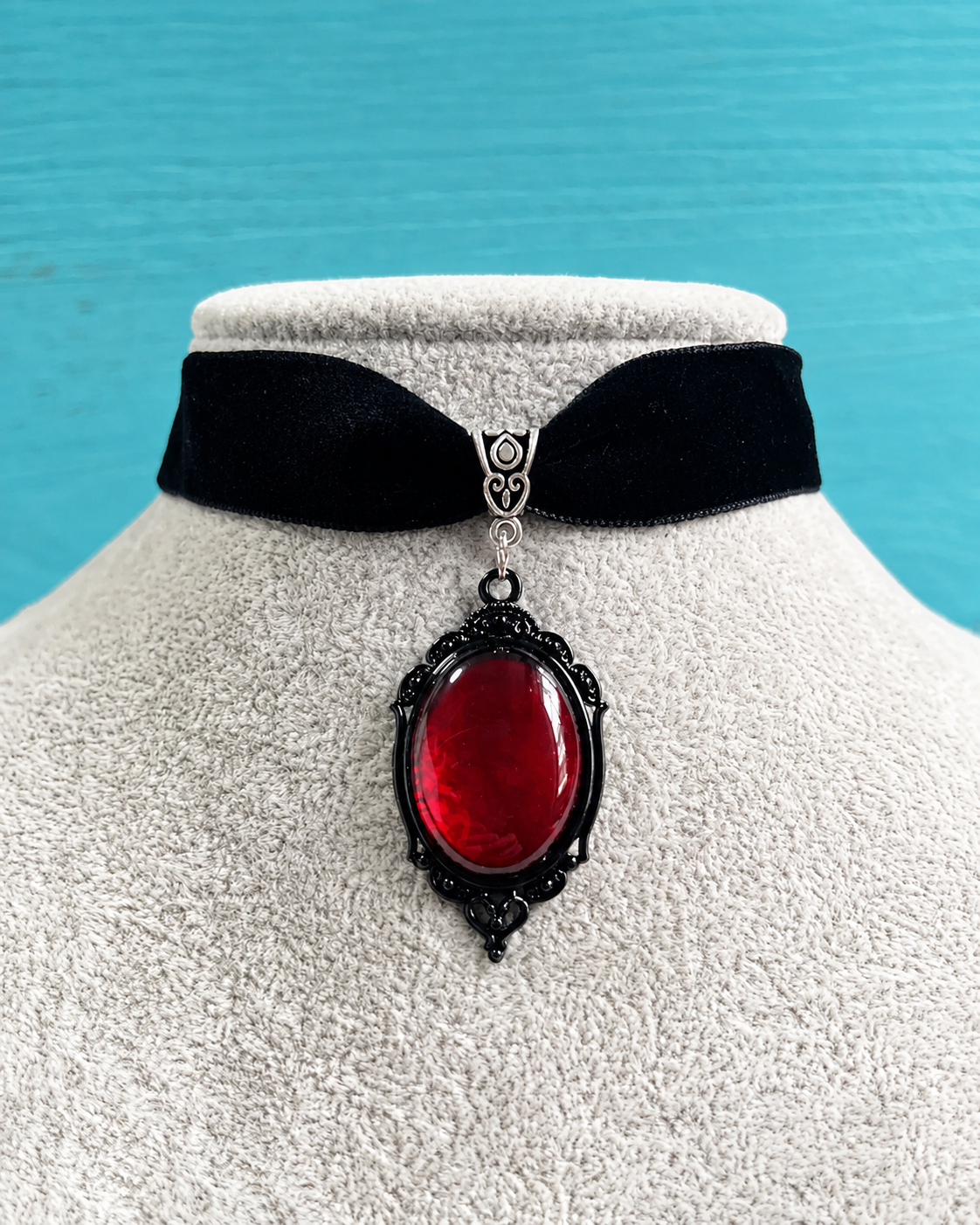 Halloween Gothic Gemstone Pendant Jewelry NecklaceT7HI