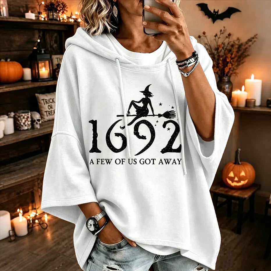Women's Retro Halloween Print Comfortable Warm Sweatshirt