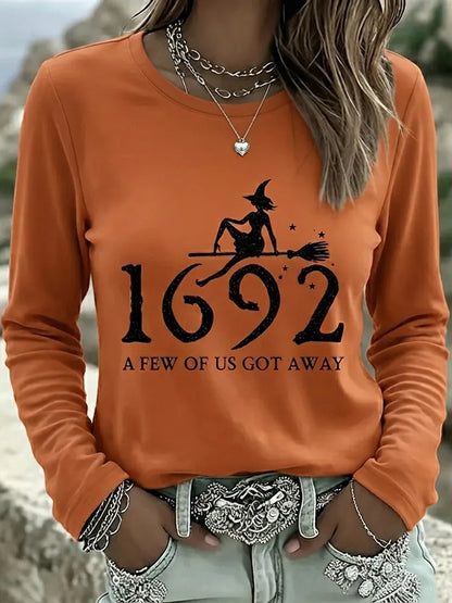 1962 A Few Of Us Got Away Halloween Printed Casual T-shirt