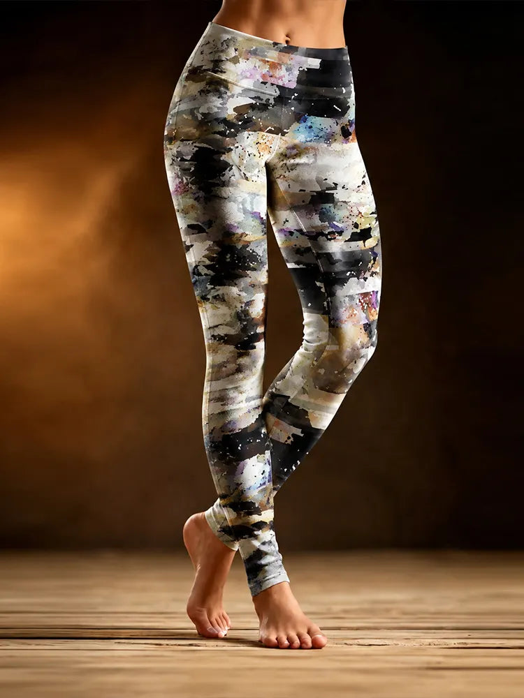 Women's Halloween Lace-up Art Vintage Leggings