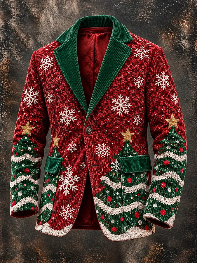 Men'S Casual Corduroy Suit Jacket