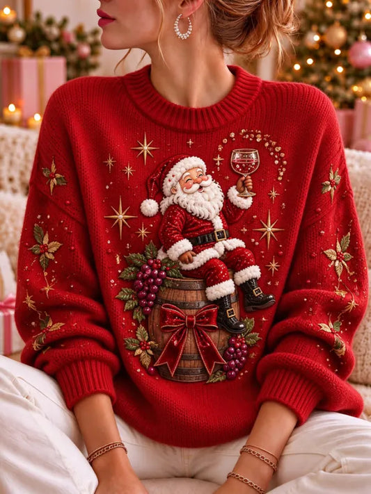 Women'S Christmas Print Casual Sweatshirt
