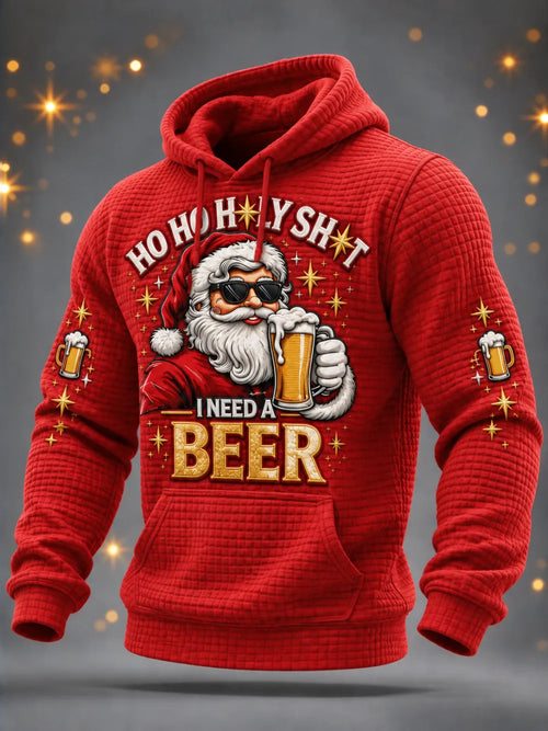 Men'S Christmas Print Casual Hoodie
