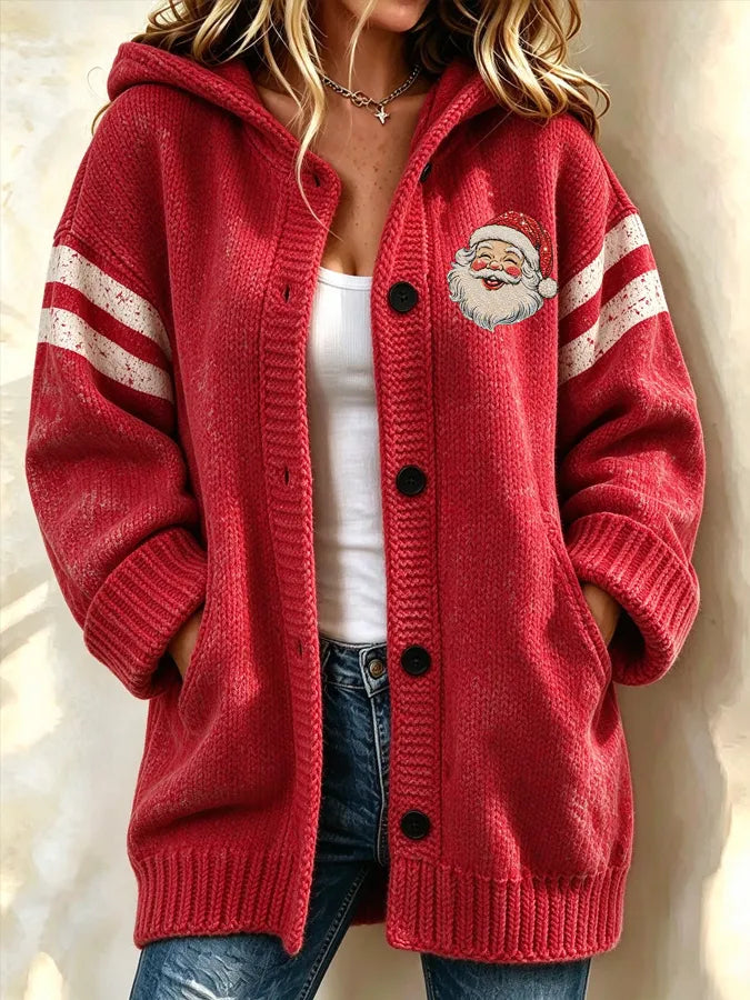 Women's Christmas Knitted Long Coat