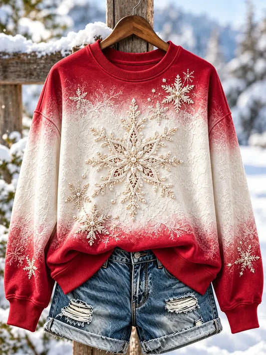 Women's Christmas-Themed Casual Sweatshirt