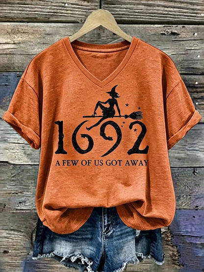 1962 A Few Of Us Got Away Halloween Printed Casual T-shirt