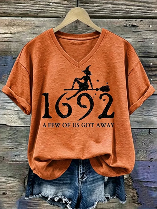 1962 A Few Of Us Got Away Halloween Printed Casual T-shirt