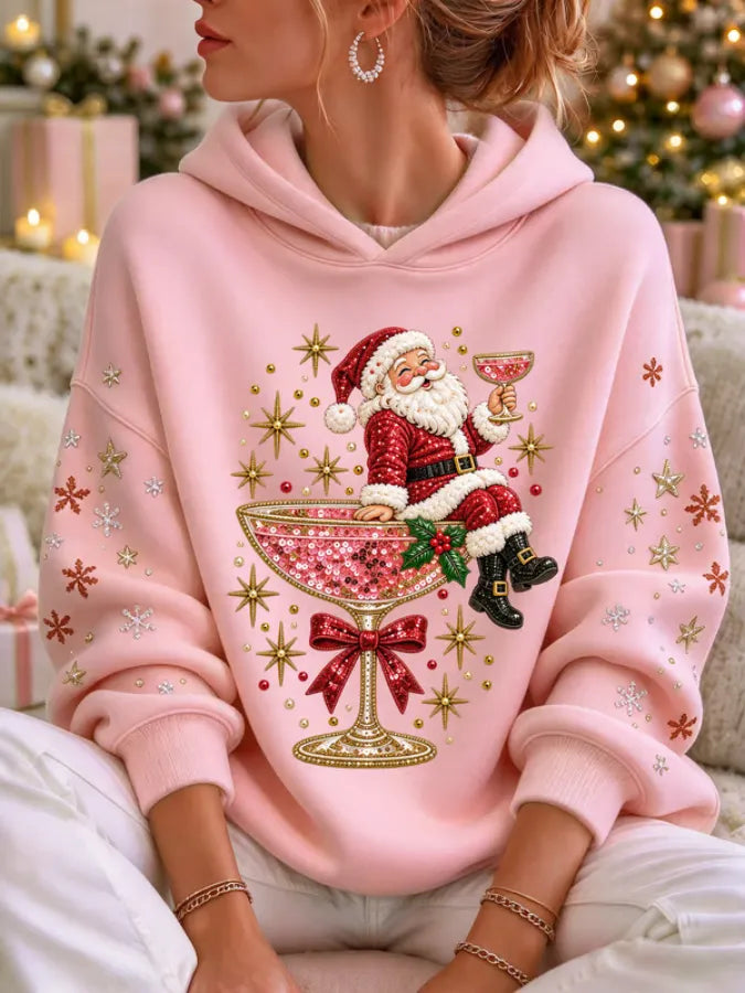 Women'S Christmas-Print Casual Sweatshirt