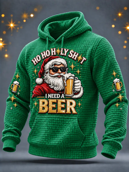 Men'S Christmas Print Casual Hoodie