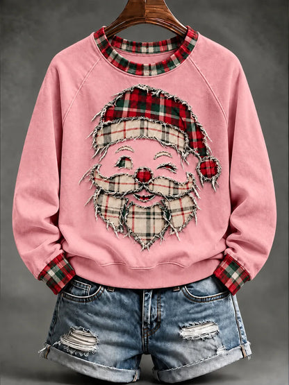 ✨Early Bird Christmas | Buy 3, Get 20% Off the Lowest-Priced Item✨Women'S Christmas Santa Claus Printed Sweatshirt