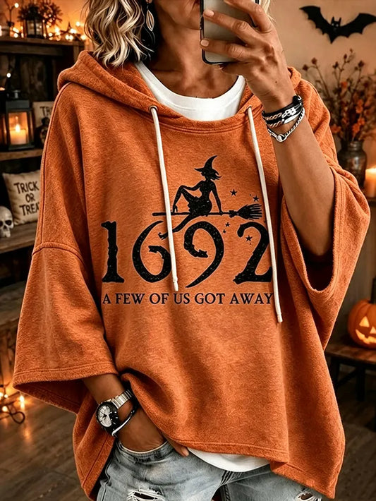 Women's Retro Halloween Print Comfortable Warm Sweatshirt