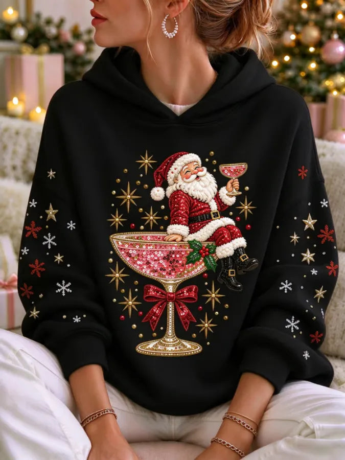 Women'S Christmas-Print Casual Sweatshirt