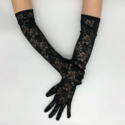 Women's Halloween Witch Cos Lace Gloves