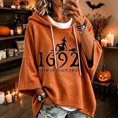 Women's Retro Halloween Print Comfortable Warm Sweatshirt